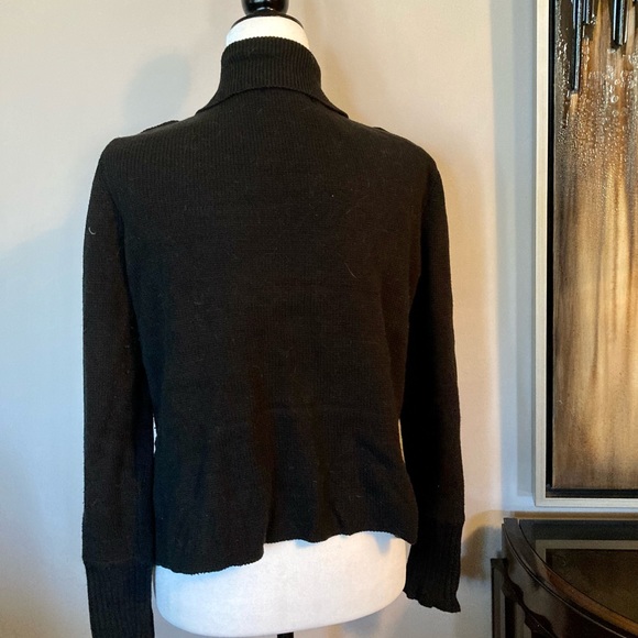 Michael Kors Black Military Knit Cardigan - Picture 5 of 6